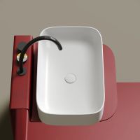 Раковина-чаша Ceramicanova Element 61 CN6053MW Белая матовая — фото 24, Раковины накладные