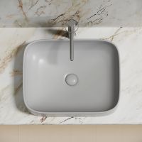 Раковина-чаша Ceramicanova Element 51 CN6052MSG Серая матовая — фото 9, Раковины накладные