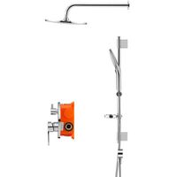 Товар: Душевая система Swedbe Platta 5536 Хром - фото 4 Душевая система Swedbe Platta 5536 Хром — фото 4, Встраиваемые душевые комплекты