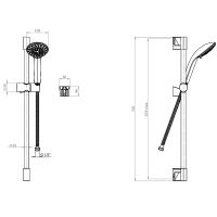 Товар: Душевой гарнитур Laparet N2840202LPT Хром - фото 3 Душевой гарнитур Laparet N2840202LPT Хром — фото 3, Душевые гарнитуры