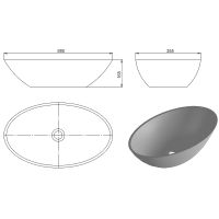 Товар: Раковина-чаша Holbi Dione 59 1.02.006.11.1 Белая матовая - фото 4 Раковина-чаша Holbi Dione 59 1.02.006.11.1 Белая матовая — фото 4, Раковины накладные