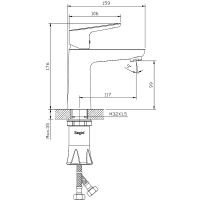 Товар: Смеситель для раковины Raglo R31.10.09 Графит матовый - фото 2 Смеситель для раковины Raglo R31.10.09 Графит матовый — фото 2, Смесители для раковины