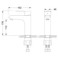 Товар: Смеситель для раковины Lemark Point LM0306C Хром - фото 2 Смеситель для раковины Lemark Point LM0306C Хром — фото 2, Смесители для раковины
