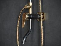 Душевая система Laguraty 7000AX Черный Золото — фото 5, Душевые системы