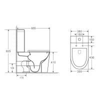 Бачок для унитаза Owl 1975 Vind Cirkel-G OWLT190303/2 Белый — фото 2, Комплектующие для туалета