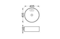 Раковина накладная для установки на столешницу AQUATEK ЕВРОПА AQ5212-MG 405*405*140, с отверстием по — фото 5, Раковины накладные