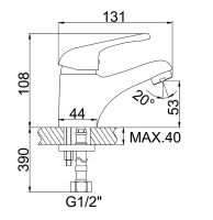 Товар: Смеситель для раковины Accoona H60 A9060 Хром - фото 2 Смеситель для раковины Accoona H60 A9060 Хром — фото 2, Смесители для раковины