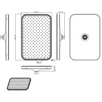 Верхний душ Raglo R451.51.06 Черный матовый — фото 2, Верхние души