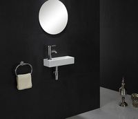 Раковина CeramaLux 38 9048FR Белая — фото 4, Раковины