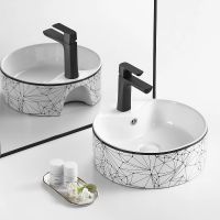 Раковина-чаша Point Виктория 41 PN43065WB Белая с чёрным — фото 6, Раковины