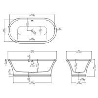 Товар: Ванна из искусственного камня Devon&Devon Kalos 170х88 KALOSVABI без гидромассажа - фото 2 Ванна из искусственного камня Devon&Devon Kalos 170х88 KALOSVABI без гидромассажа — фото 2, Ванны