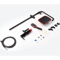 Душевая система Bronze de Luxe Avantgarde Черная Красная арт-2039RH — фото 4, Душевые стойки