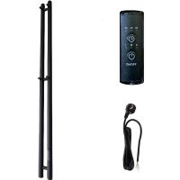 Электрический полотенцесушитель Маргроид Inaro 1200x60 Inaro-1206-1049-9005R правый Черный матовый — фото 1, Электрические полотенцесушители