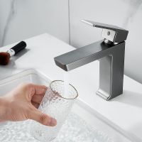 Смеситель для раковины Rose R18T R1801T-1 Оружейная сталь — фото 7, Смесители для раковины