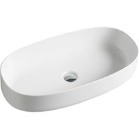 Раковина Artceram Cognac 68 COL005 01 00 Белая — фото 1, Раковины накладные