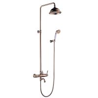 Душевая система Lemark Spark LM6762RG Розовое золото — фото 1, Душевые системы