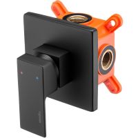 Смеситель для душа Swedbe Platta 5522B Черный матовый — фото 1, Смеситель для душа