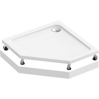 Акриловый поддон для душа Bas Пента 100х100 ПН00063 Белый — фото 1, Акриловые душевые поддоны