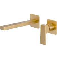 Смеситель для раковины Remer Absolute AU15PLBG Золото брашированное — фото 1, Смесители для раковины