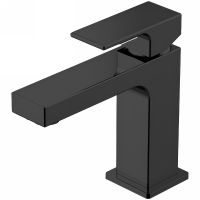 Смеситель для раковины Gattoni Kubik 2582/25NO Черный матовый — фото 1, Смесители для раковины