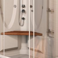 Душевая кабина Radomir Гранд 123x93 L 1-05-1-1-0-1160 профиль Белый стекло прозрачное — фото 4, Душевые кабины