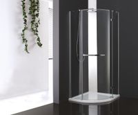 Душевой уголок CEZARES BERGAMO-W-R-1-90-ARCO-C-Cr-R-IV — фото 1, Душевые уголки четверть круга