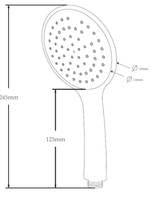 Ручной душ ESKO Shower Cube Solo SCU851 Хром — фото 3, Лейки для душа