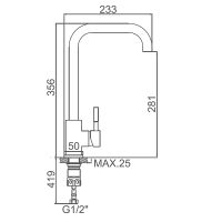 Смеситель для кухни Accoona SUS304 A4490 Сатин — фото 2, Смесители для кухни