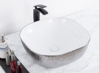 Товар: Раковина-чаша CeramaLux 42 D1301H021 Белая Серебро - фото 2 Раковина-чаша CeramaLux 42 D1301H021 Белая Серебро — фото 2, Раковины