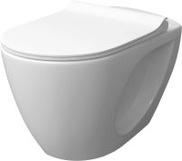 Товар: Унитаз Laparet Bianca подвесной с сиденьем Микролифт - фото 9 Унитаз Laparet Bianca подвесной с сиденьем Микролифт — фото 9, Подвесные унитазы