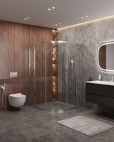 Душевой уголок CEZARES MOLVENO-R-11-90+30-C-Cr-IV — фото 1, Душевые уголки четверть круга