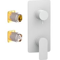 Смеситель для душа Remer Infinity I93KBBO Белый матовый — фото 1, Смеситель для душа