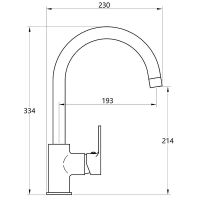 Смеситель для кухни Melodia della vita Aria MDV35715 Хром — фото 2, Смесители для кухни