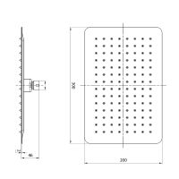 Товар: Верхний душ Lemark LM9490BL Черный - фото 2 Верхний душ Lemark LM9490BL Черный — фото 2, Верхние души