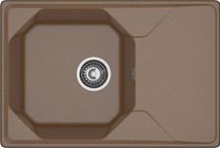 GRANFEST Мойка UNIQUE 740L 1-чаша+крыло 740*500мм терракот арт.GF- — фото 2, Кухонные мойки