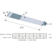 Товар: Ручной душ Remer 317RRX Хром - фото 2 Ручной душ Remer 317RRX Хром — фото 2, Лейки для душа