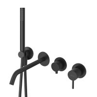 Встраиваемый смеситель для ванны и душа CEZARES LEAF-VDIM3-D-L-NOP — фото 1, Смеситель для ванны