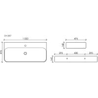 Раковина Ceramicanova Aura 100 CN2007 Белая — фото 4, Раковины подвесные
