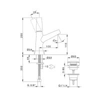Товар: Смеситель для раковины Cisal Vita VI00051440 Черный матовый - фото 2 Смеситель для раковины Cisal Vita VI00051440 Черный матовый — фото 2, Смесители для раковины