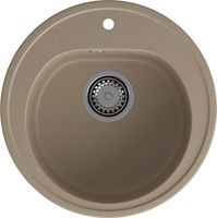 Товар: GRANFEST Мойка RONDO 510 1-чаша D-508мм песочный арт.GF- - фото 2 GRANFEST Мойка RONDO 510 1-чаша D-508мм песочный арт.GF- — фото 2, Кухонные мойки