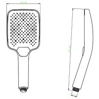 Ручной душ Raglo R450.52.09 Графит — фото 2, Лейки для душа