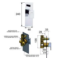 Товар: Смеситель для душа Remer Flash Z09 Хром - фото 2 Смеситель для душа Remer Flash Z09 Хром — фото 2, Смеситель для душа