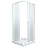 Товар: Душевой уголок Parly 80x80 ZFQ81 профиль Белый стекло матовое - фото 5 Душевой уголок Parly 80x80 ZFQ81 профиль Белый стекло матовое — фото 5, Квадратные душевые уголки