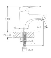 Товар: Смеситель для раковины Haiba HB1004 Хром - фото 2 Смеситель для раковины Haiba HB1004 Хром — фото 2, Смесители для раковины