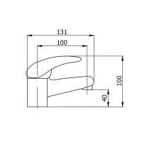 Смеситель для раковины Сантаком StOmega 3302-1 Хром — фото 2, Смесители для раковины