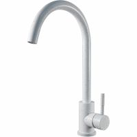 Смеситель для кухни ESKO K45 White Белый гранит матовый — фото 1, Смесители для кухни