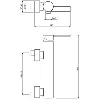 Смеситель для душа Gattoni Color Хром арт-8025/80C0 — фото 2, Смеситель для душа