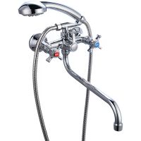 Смеситель для ванны Ростовская Мануфактура Сантехники Boou BA5333-3-B723-C018 универсальный Хром — фото 1, Для душа и ванны