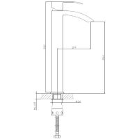 Смеситель для раковины Haiba HB11815 Нержавеющая сталь — фото 2, Смесители для раковины