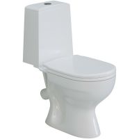 Унитаз компакт Aringa Рио AR01004WH с бачком и сиденьем Микролифт — фото 1, Напольные унитазы